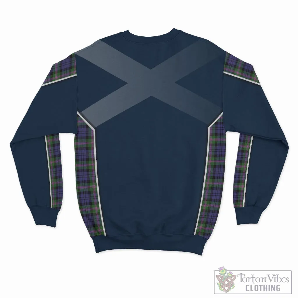 Baird Modern Tartan Sweatshirt with Family Crest and Scottish Thistle Vibes Sport Style