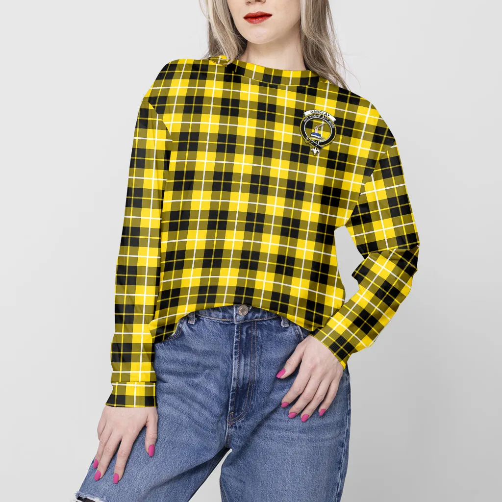 Barclay Dress Modern Tartan Sweatshirt with Family Crest