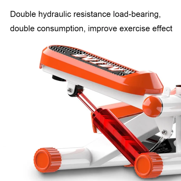 JDHTBJ Double Hydraulic Load Bearing Indoor Small Stepper, Color: Black
