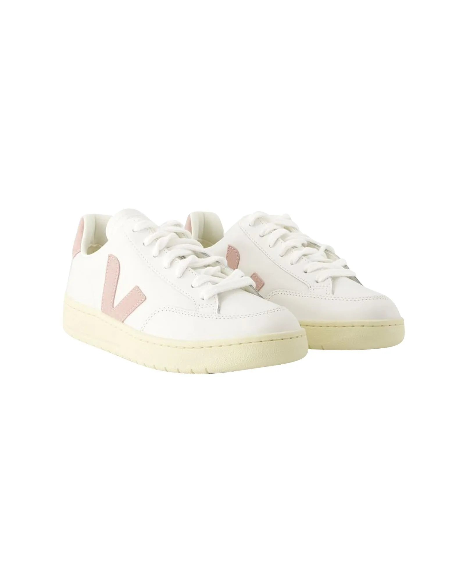 Smooth Leather Lace-Up Sneakers